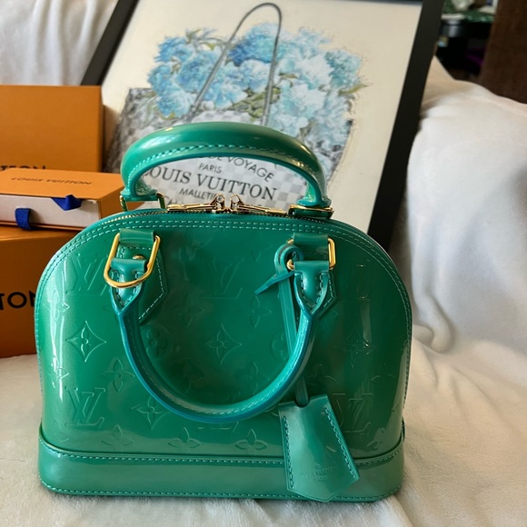 Louis Vuitton VERY RARE Alma BB bag Blue Lagoon Gorgeous B… Details below - Picture 1 of 13